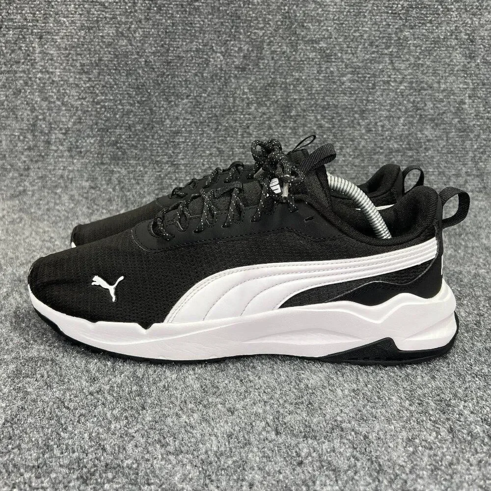 Puma Zip C Shoes Men's 9.5 Black Athletic Lightweight Comfort‎ Training Sneakers